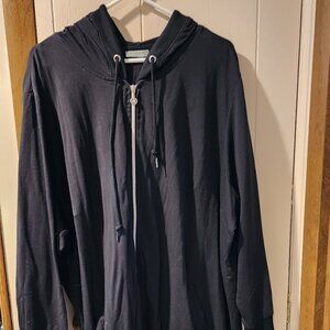 **Catherines Black Zip-Up Hoodie – Size 3X**